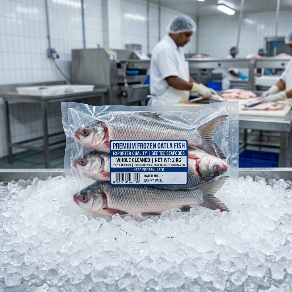 Frozen Catla Fish