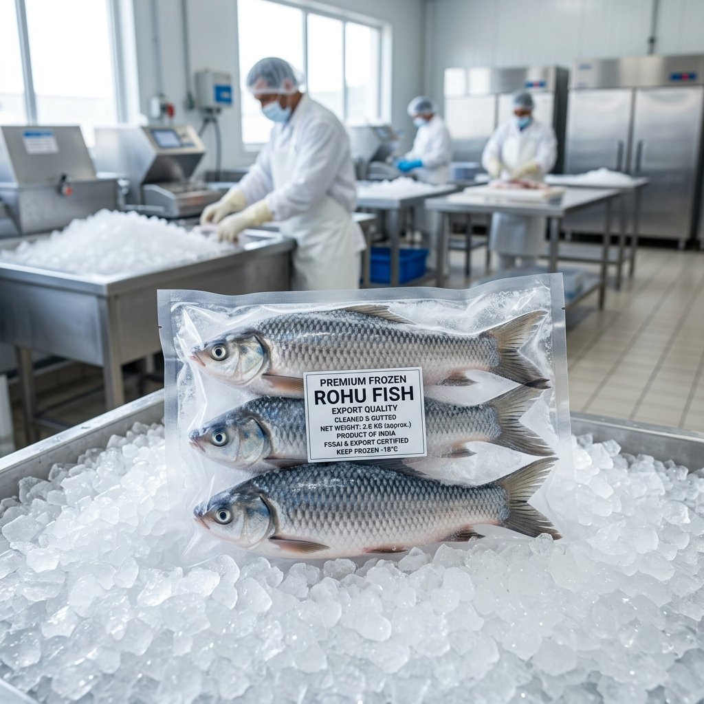 Frozen Rohu Fish